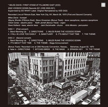 Load image into Gallery viewer, MILES DAVIS / FIRST STAND AT FILLMORE EAST (2CD)

