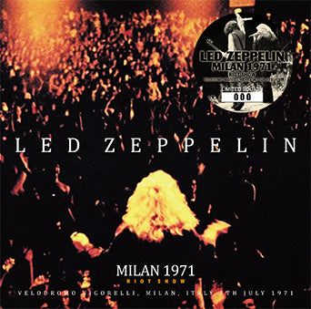 LED ZEPPELIN / MILAN 1971: RIOT SHOW 1CD