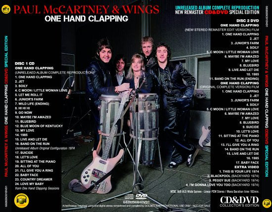 PAUL McCARTNEY &WINGS / ONE HAND CLAPPING (1CD+1DVD) – Music