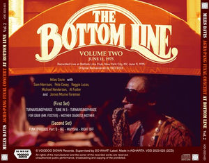 MILES DAVIS / AGHA-PANG FINAL CONCERT AT BOTTOM LINE VOLUME TWO JUNE 11, 1975 (2CD)