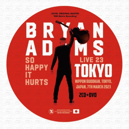 Bryan Adams / So Happy It Hurts Tour Tokyo 2023 (2CDR+1DVDR)