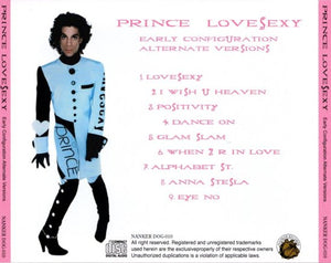 Prince / Lovesexy Early Configuration Alternate Versions (1CD)
