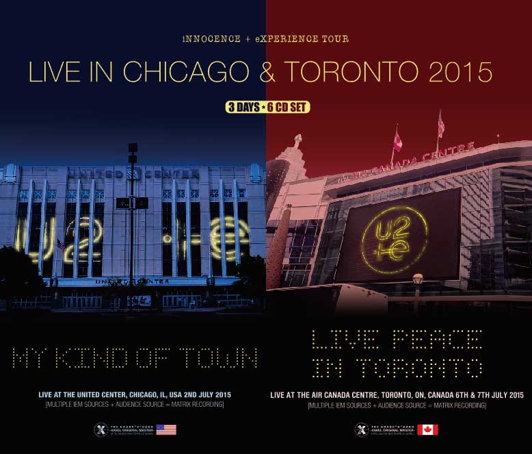 U2 / iNNOCENCE + eXPERIENCE Tour Live in Chicago & Toronto 2015【6CD】