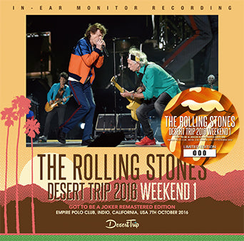 ROLLING STONES / DESERT TRIP 2016 WEEKEND 1: IN-EAR MONITOR RECORDING (1CD)