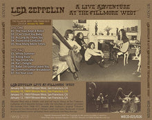 Load image into Gallery viewer, LED ZEPPELIN / A LIVE ADVENTURE AT THE FILLMORE WEST 【2CD】
