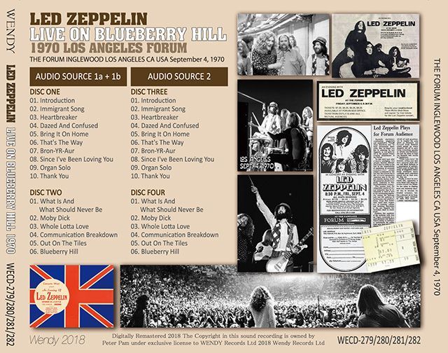 LED ZEPPELIN / LIVE ON BLUEBERRY HILL 1970 【9CD】