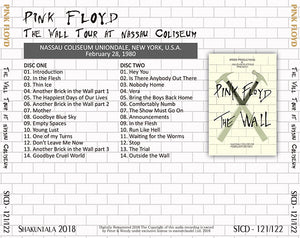 PINK FLOYD / THE WALL TOUR NASSAU COLISEUM 1980 【2CD】