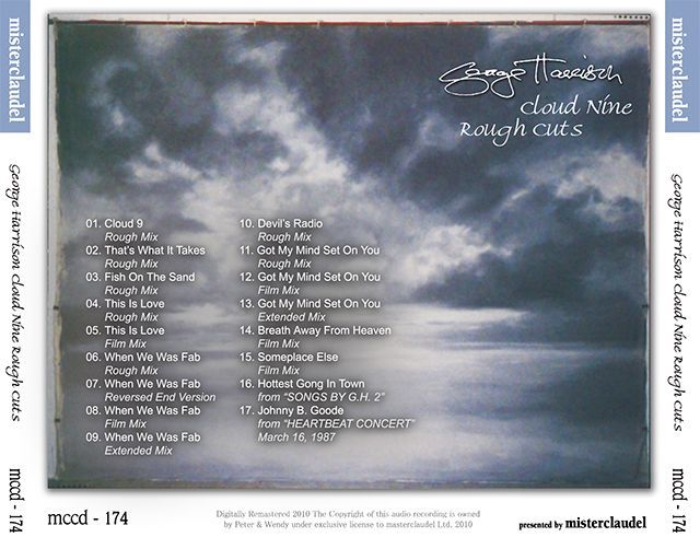 GEORGE HARRISON / CLOUD NINE ROUGH CUTS 【1CD】