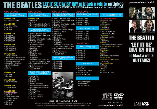 THE BEATLES / ' LET IT BE ' DAY BY DAY in black & white outtakes 【3CD+2DVD】