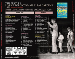 THE BEATLES / LIVE AT MAPLE LEAF GARDENS 1966 【2CD】