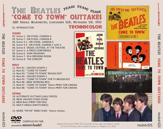 THE BEATLES / "COME TO TOWN" OUTTAKES 【DVD】