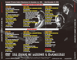 THE BEATLES / THE MUSIC OF LENNON & McCARTNEY 【DVD】