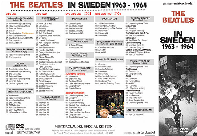 THE BEATLES / THE BEATLES IN SWEDEN 1963-1964 【2CD+2DVD with BOOKLET】