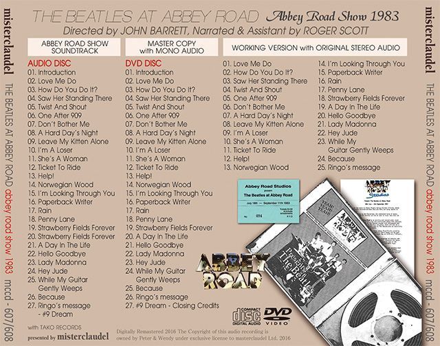THE BEATLES / THE BEATLES AT ABBEY ROAD 1983 【CD+DVD】