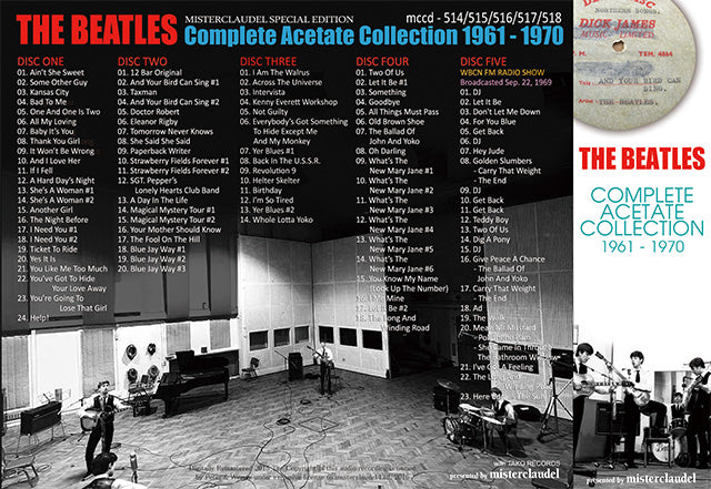 THE BEATLES / COMPLETE ACETATE COLLECTION 1961-1970 【5CD】