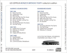 Load image into Gallery viewer, LED ZEPPELIN / BONZO&#39;S BIRTHDAY PARTY collector&#39;s edition 【5CD】
