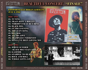 LED ZEPPELIN / BEAUTIFUL CONCERT "FINALE" BERLIN 【2CD】