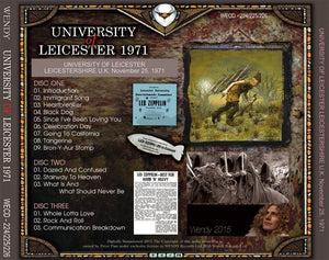 LED ZEPPELIN / UNIVERSITY OF LEICESTER 1971 【3CD】
