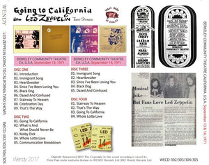 LED ZEPPELIN / GOING TO CALIFORNIA 1971 TWO SHOWS 【4CD】