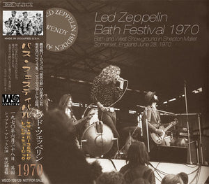 LED ZEPPELIN / BATH FESTIVAL 1970 【2CD】