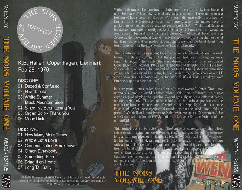 洋楽 Led Zeppelin / The Nobs! Led Zeppelin – The Nobs! | Releases | Discogs