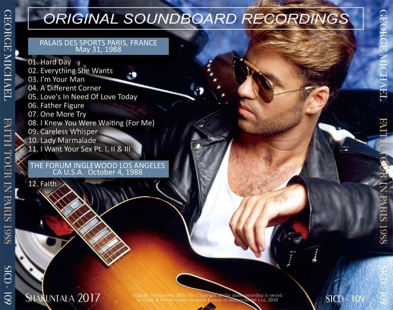 GEORGE MICHAEL / FAITH TOUR IN PARIS 1988 【1CD】