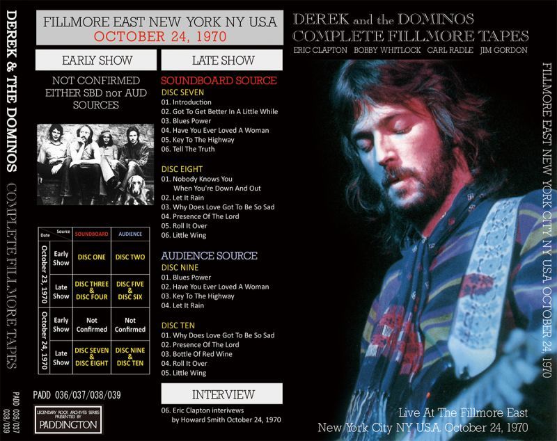 DEREK & THE DOMINOS / COMPLETE FILLMORE TAPES 【10CD