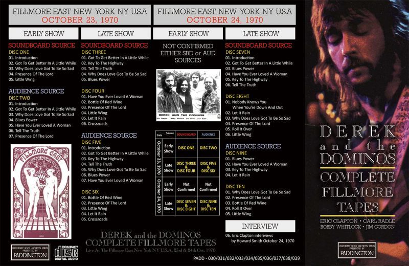 洋楽 DEREK & THE DOMINOS / THE FINAL ACT/ '70 洋楽 DEREK & THE DOMINOS / THE FINAL ACT/ '70 洋楽 DEREK