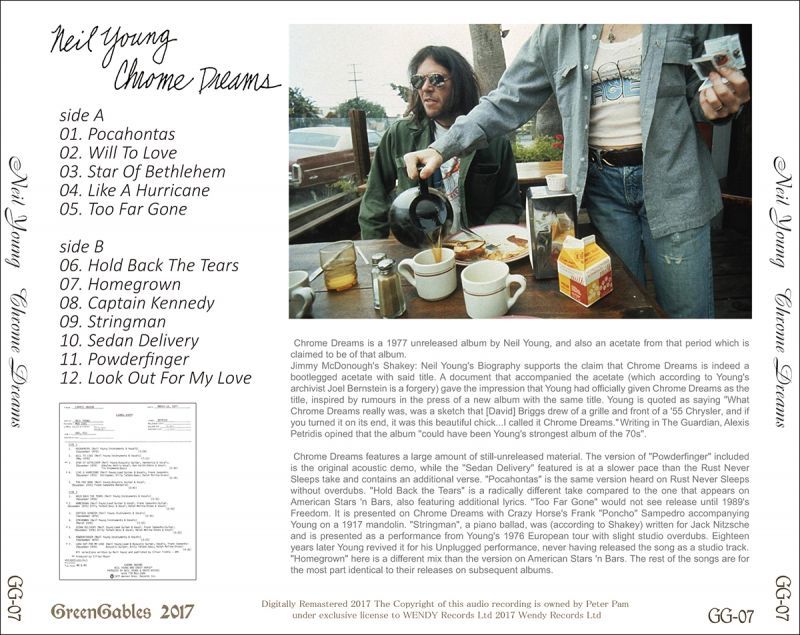 NEIL YOUNG / CHROME DREAMS 【1CD】