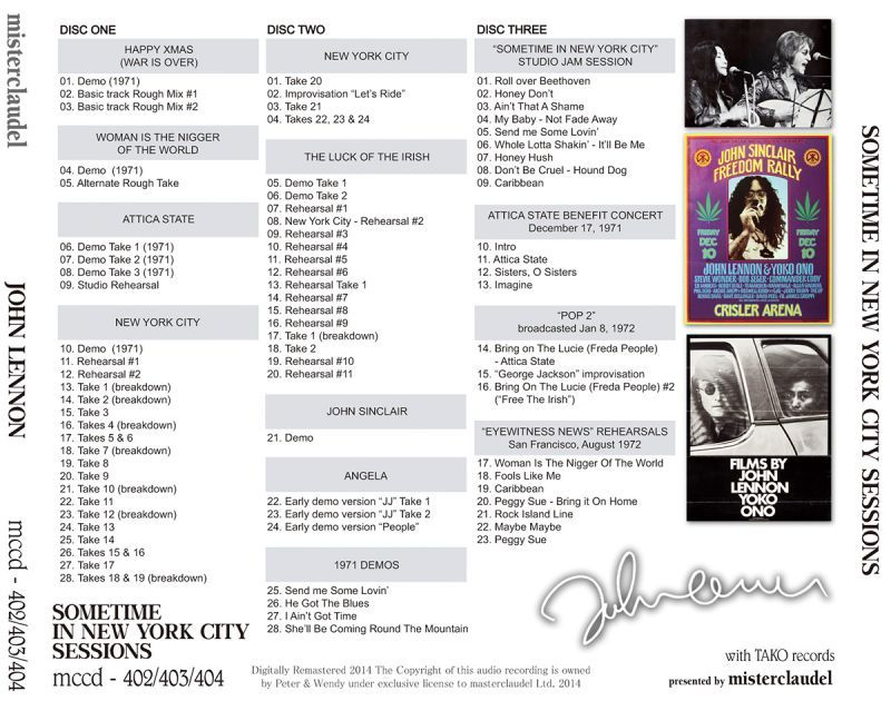 JOHN LENNON / SOMETIME IN NEW YORK CITY SESSIONS 【3CD】