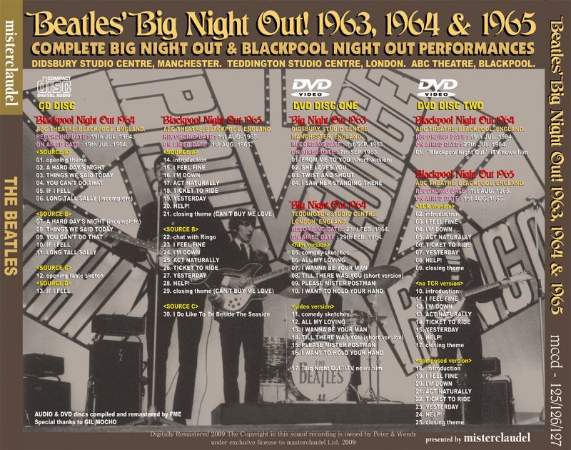 THE BEATLES / BIG NIGHT OUT! 【CD+2DVD】