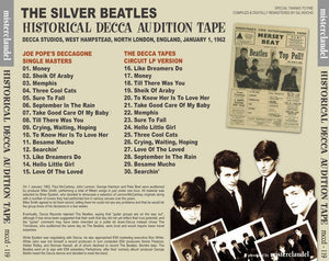 THE BEATLES / HISTORICAL DECCA AUDITION TAPE 【1CD】