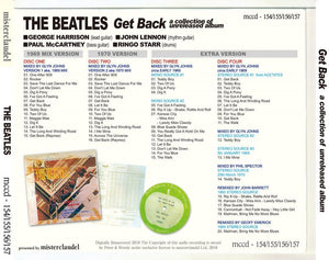 THE BEATLES / GET BACK a collection of unreleased album 【4CD+BOOKLET】 –  Music Lover Japan