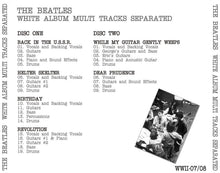 Load image into Gallery viewer, THE BEATLES / WHITE ALBUM MULTI TRACKS SEPARATED 【2CD】
