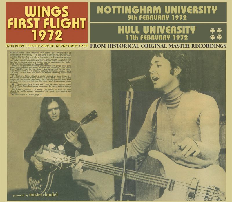 PAUL McCARTNEY / WINGS FIRST FLIGHT 1972 【2CD】