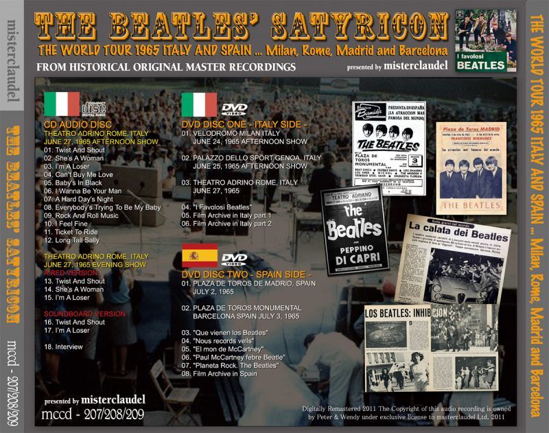 THE BEATLES / BEATLES' SATYRICON 【CD+2DVD】