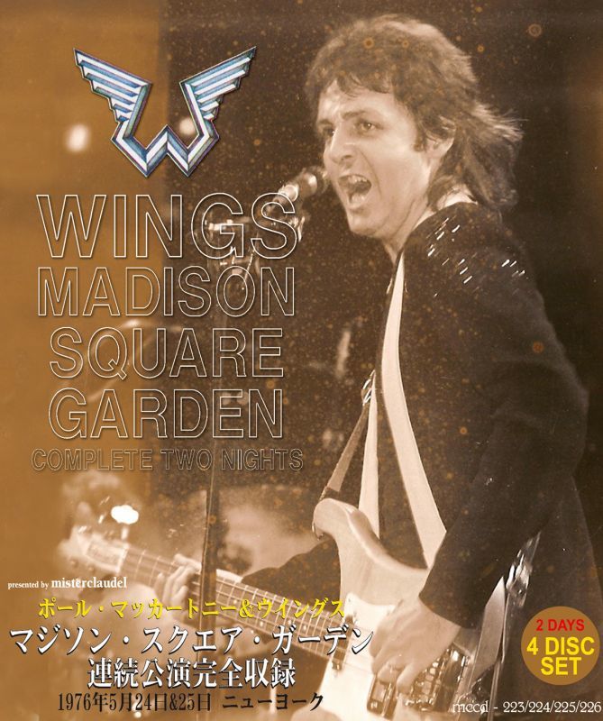 PAUL McCARTNEY / MADISON SQUARE GARDEN complete two nights 【4CD】