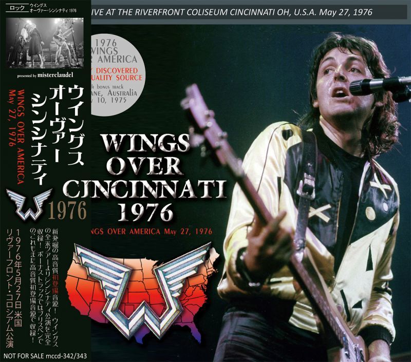 PAUL McCARTNEY / WINGS OVER CINCINNATI 1976 【2CD】