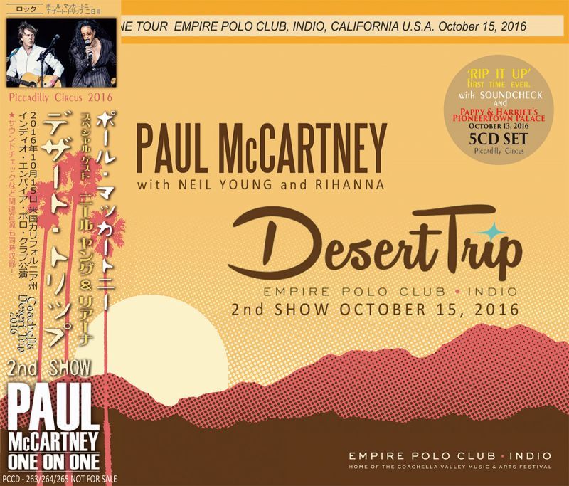 PAUL McCARTNEY / DESERT TRIP 2nd SHOW 【5CD】
