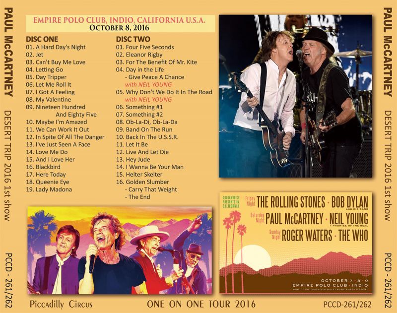 PAUL McCARTNEY / DESERT TRIP 1st SHOW 【2CD】