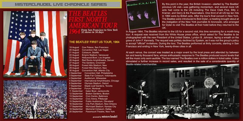 THE BEATLES / FIRST NORTH AMERICAN TOUR 1964 【3CD+2DVD】 – Music 