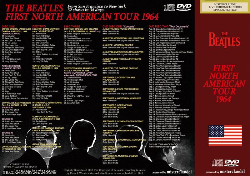 THE BEATLES / FIRST NORTH AMERICAN TOUR 1964 【3CD+2DVD】 – Music Lover Japan