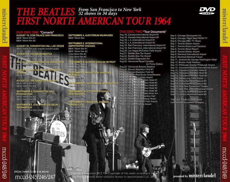 THE BEATLES / FIRST NORTH AMERICAN TOUR 1964 【3CD+2DVD】