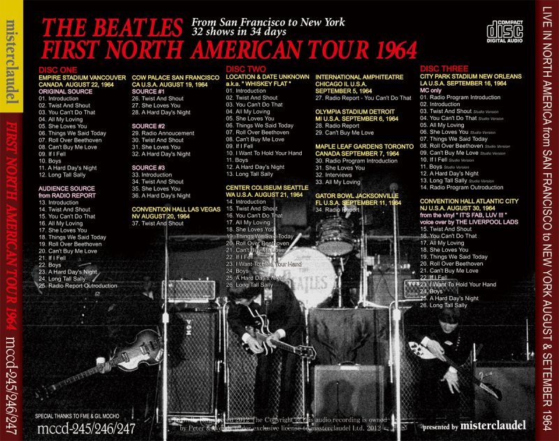 THE BEATLES / FIRST NORTH AMERICAN TOUR 1964 【3CD+2DVD】