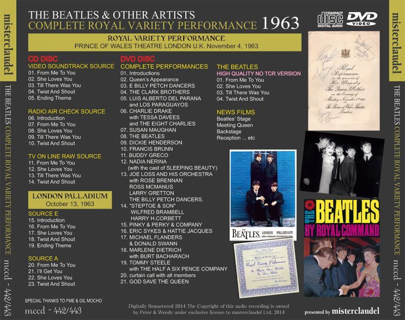 THE BEATLES / COMPLETE ROYAL VARIETY PERFORMANCE 【CD+DVD】