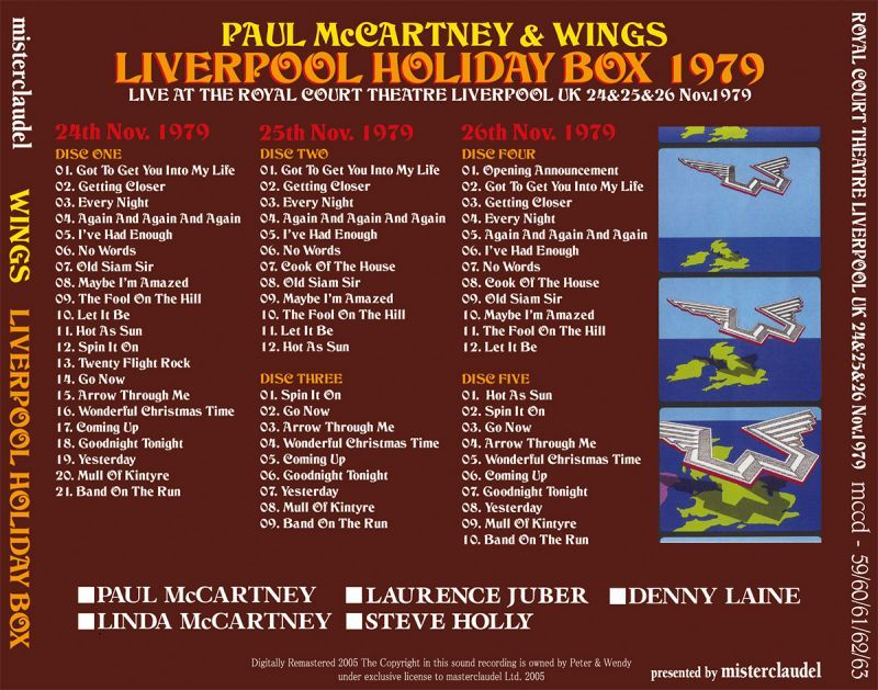 PAUL McCARTNEY / WINGS LIVERPOOL HOLIDAY BOX 【5CD】