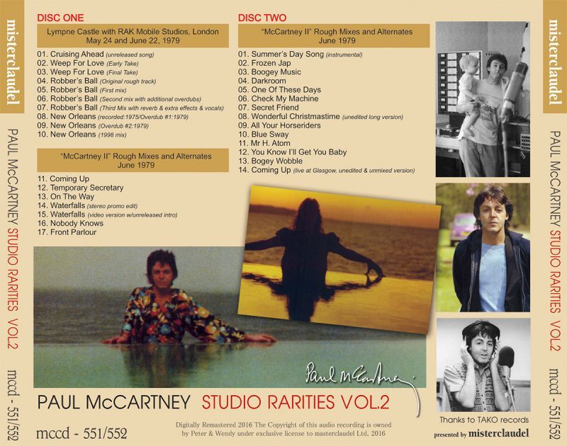 PAUL McCARTNEY / STUDIO RARITIES Vol.2 【2CD】