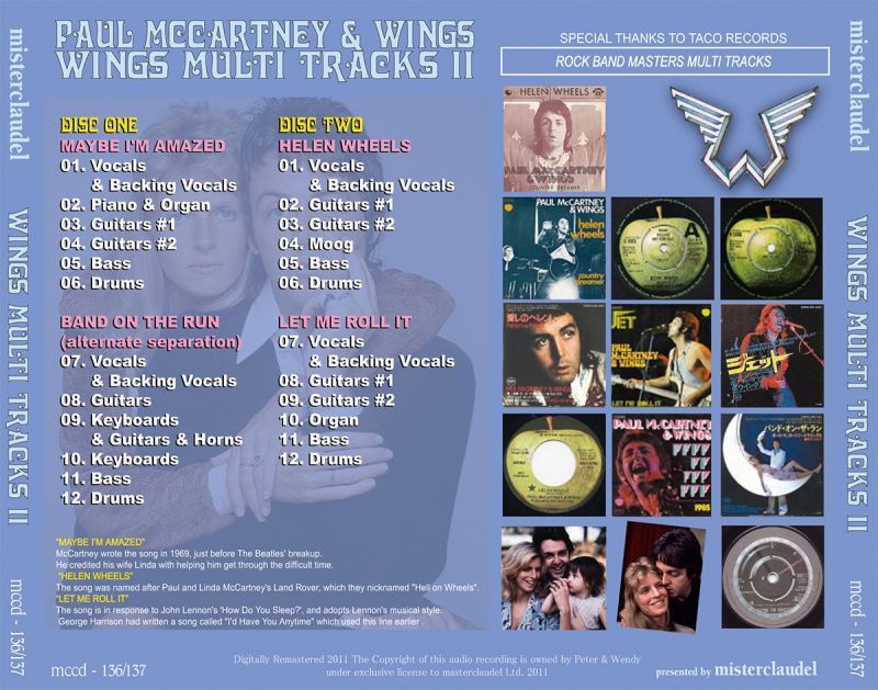 PAUL McCARTNEY / WINGS MULTI TRACKS II 【2CD】