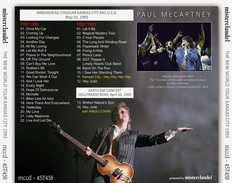 PAUL McCARTNEY / KANSAS CITY 1993 【2CD】