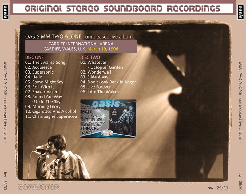 OASIS 1996 MM TWO ALONE - unreleased album - 2CD